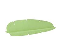 Cocoarm Kitchen Sink Water Splash Guard, TPR and PP Sink Splashing Guard 19.4 X 4.9 X 2. in, Suction Cup Base Banana Leaf Design Reusable Splash for Dish and Vegetable Washing (Green)