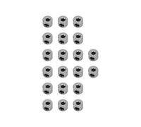 Cocoarm Landing Gear Stopper Set Stainless Steel Wheel Collar 2.1mm 20pcs for RC Airplane Fixed Wing Model Aircraft Replacement Parts Reusable Fit for Hobby Repair