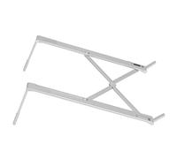 Cocoarm Laptop Stand Aluminum Alloy Foldable Adjustable Notebook Holder for 10 to 17 Inch Devices Portable Cooling Bracket for Home Office Travel Typing and Viewing (Silver)