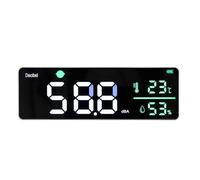Cocoarm Large Led Screen, Auto Alarm Versatile Noise Meter, Real-time Led Display 11in, Long Usb Cable, Wall Hanging Sound Level Meter for Classroom, Testing Noise Levels in Traffic
