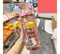 Cocoarm Large Water Bottle, PC PP Water Jug with Straw, 1500ml 2000ml, 2 Drinking Methods, One Button Open, Clear Scale, Matte Portable Gym Bottle for Fitness (2000ml)