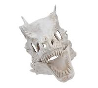 Cocoarm Latex Dinosaur Skull Mask Halloween Head Cover, Movable Jaw Full Head Costume Mask, 43 X 26 X 22 Cm, for Cosplay Party Haunted House Photo Props Adults