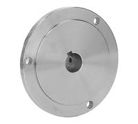 Cocoarm Lathe Faceplate, High Manganese Steel Chuck Faceplate 130mm, 3 Hole Design Flat Cut Tailpipe for K11 130 K12 130 K72 130 Woodworking Lathe Users (25mm)
