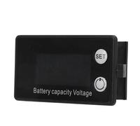 Cocoarm LCD Color Screen Voltmeter, ABS DC Voltage Meter 8 to 100V, Reverse Connection Protection, Adjustable Accuracy, 2 Readings Per Second for Electromobile Battery Check
