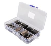 Cocoarm Leather Cutter Punch Set, High Carbon Steel Hollow Punch Kit, 18pcs Assorted Shape Cutters with Storage Box, for Leather Fabric Clay Craft Belt Making