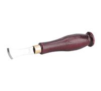 Cocoarm Leather Edge Creaser, Stainless Steel Leather Crimping Tool, Heat Adjustable Design for Fine Leatherwork, Suitable for Medium and Large Projects (Wooden + Stainless Steel 2)