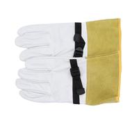 Cocoarm Leather Work Gloves Cover, Leather Insulated Gloves Cover, Puncture Water Cut Resistant, Elastic Strap Wide Cuff, for Electricians Linemen High Voltage Live Work