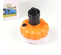 Cocoarm LED Camping Light ABS Hanging Tent Lamp 3 Light Modes Battery Operated 4.3 X .1 in Portable Pumpkin Lantern for Camping Hiking Picnic Kids Room Outdoor Decor (Orange (with Buttons))
