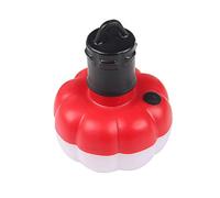 Cocoarm LED Camping Light ABS Hanging Tent Lamp 3 Light Modes Battery Operated 4.3 X .1 in Portable Pumpkin Lantern for Camping Hiking Picnic Kids Room Outdoor Decor (Red (with Buttons))