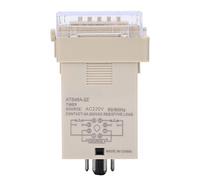 Cocoarm LED Digital Display Time Relay Plastic Adjustable Delay Relay DC24V 0.01s to 99h99m 2 Output Contacts Reset Pause for Industrial Automation Control Equipment (AC220V)