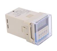 Cocoarm LED Digital Display Time Relay Plastic Adjustable Delay Relay DC24V 0.01s to 99h99m 2 Output Contacts Reset Pause for Industrial Automation Control Equipment (DC24V)