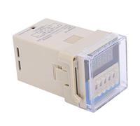 Cocoarm LED Digital Display Time Relay Plastic Adjustable Delay Relay DC24V 0.01s to 99h99m 2 Output Contacts Reset Pause for Industrial Automation Control Equipment (DC12V)