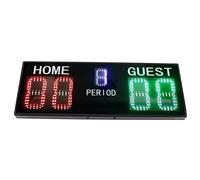 Cocoarm LED Electronic Scoreboard, Aluminum Alloy Basketball Digital Scoreboard, 5 Digit LED Display Remote and BT App Control 66 Ft Visibility for Basketball Tennis Training