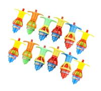 Cocoarm LED Light Up Spinning Tops, Plastic Gyroscope Toy Set 12pcs Button Activated Flashing Rotating Tops, Bright Colors for Kids Birthday Party Favors Classroom Prizes