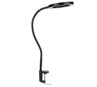 Cocoarm LED Magnifying Light Clip On Magnifier Lamp 5X Optical Lens 3 Color Modes 10 Level Dimming 360 Gooseneck for Embroidery Reading Sewing Electronic Repair