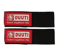 Cocoarm Leg Bands, 2pcs Elastic Bike Leg Straps for Cycling, with Stretchable Braided Elastic Band, Keep Pants in Place, Prevent Chain Grease, Block Cold Wind (Red)