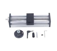 Cocoarm Linear Stage Actuator 200mm Stroke, High Precision Manual Ballscrew Rail Guide Slide, Ideal for Industrial Machine Tools, Allows Manual Control and Prevents Loosening During Use