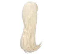 Cocoarm Long Straight Doll Wig, Simulation Doll Modeling Wig, Hair Replacement for with DIY Hair Making (Light Gold)