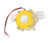 Cocoarm Low Noise Micro Hydro Water Generator 12V Stable Output Voltage F50 Transparent Yellow for Water Pressure Systems