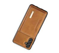 Cocoarm Magnetic Phone Case, Split Design Card Holder Case with Detachable Wallet Stand, 8 Card Slots 3 Money Clips Mirror Frame, for Users Daily Commute and Viewing (A16 5G) Brown