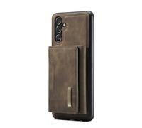 Cocoarm Magnetic Phone Case, Split Design Card Holder Case with Detachable Wallet Stand, 8 Card Slots 3 Money Clips Mirror Frame, for Users Daily Commute and Viewing (A24) Coffee