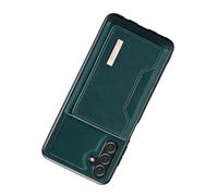 Cocoarm Magnetic Phone Case, Split Design Card Holder Case with Detachable Wallet Stand, 8 Card Slots 3 Money Clips Mirror Frame, for Users Daily Commute and Viewing (A24) Green