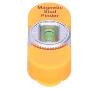 Cocoarm Magnetic Stud Finder ABS Wall Stud Detector with Level Gauge 3.1 X 1.2 X 0.6in Portable Battery Free Metal Detection Tool for Drywall Plasterboard Home Repair (Orange)