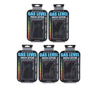 Cocoarm Magnetic Tank Level Indicator, PET Gas Level Sensor 5 Pack, Color Scale LP Cylinder Fuel Gauge for Travel Camping BBQ, Portable Magnetic Gas Bottle Checker