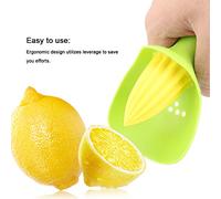 Cocoarm Manual Lemon Squeezer Juicer, Non Slip Handles, Lightweight and Portable, Made of Food Grade PP Material, with Ergonomic Design, Easy to, Comfortable Handling for on-the- Use (Green)