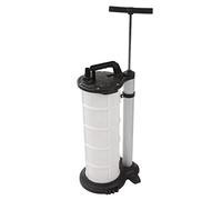 Cocoarm Manual Oil Fluid Extractor, 9L ABS Metal Manual Fluid Extractor Pump with Ergonomic Handle Stable Base for Engine Oil Gear Coolant Removal in Auto Garage Use