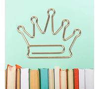 Cocoarm Metal Crown Shape Paper Clips, 10pcs Fun and Unique, with Small Box for On-The-Go Organization