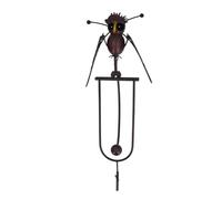 Cocoarm Metal Lawn Owl Sculpture, Iron Stake Owl Wind Spinner with Flapping Wings, 13.6in Vintage Garden Decor, Easy Assembly, for Lawn Patio Backyard Outdoor Spaces