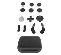Cocoarm Metal Thumbsticks Set, Magnetic Thumbsticks Kit with Metallic Paddles, Series 2 with Protective Eva Case, for Gaming Controller (Black)