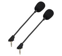 Cocoarm Microphone Replacement for HyperX Cloud S, 2 PCS 3.5mm Detachable Mic with Noise Reduction, Non Oxygen Copper and Gold Plated Plug, Flexible Boom for Gaming PC Streaming