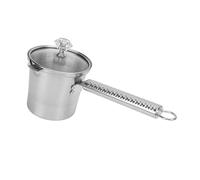 Cocoarm Milk Frothing Pitcher Stainless Steel Milk Frothing Cup with Lid and Long Handle Multifunctional Coffee Steaming Pitcher for Home Cafe Restaurant Tea Coffee Use (300ML)
