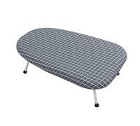 Cocoarm Mini Ironing Board Foldable Tabletop Ironing Board Cloth and Steel Portable Space Saving Easy Moving for Bedroom Small Laundry Room Apartment (Classic Blue Plaid)
