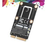 Cocoarm Mini PCI E Adapter Card Resin M.2 E Key WLAN Card Adapter for AX200 9260 8265 8260, PCIe Plus USB Design, 4 Port, for Laptop Wireless Upgrade