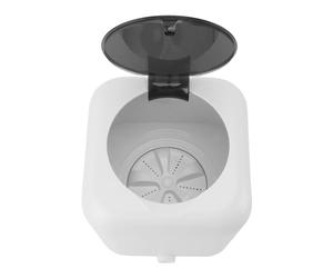 Cocoarm Mini Washing Machine, 5L Portable Underwear Washing Machine, USB Rechargeable Top Load Washer with Digital Display, 3 Timer Modes, Auto Water Inlet Drainage for Travel Dorm Hotel (White)