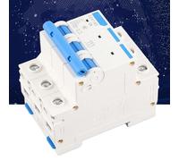 Cocoarm Miniature Circuit Breaker, 3P High Breaking Capacity MCB with Overload Protection, Rustproof Wiring for Small Sized Solar Power Systems, Versatile Applications, Mystical/Fantasy Retardant (6A)