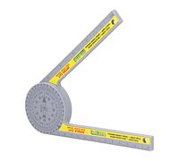 Cocoarm Miter Saw Protractor ABS Angle Measurement Protractor 360 Degree Rotation 1mm Accuracy Compact One Hand Use for Woodworking Plumbing Construction Cutting