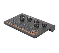 Cocoarm Mixer, ABS Portable Sound Mixer Q8 with 16 Sound Effects 12 Electronic Sounds 1500mAh Battery for Live Streaming Podcast Webcast on Phone and PC