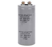 Cocoarm Motor Starting Capacitor 600MFD 125VAC CD60 Motor Start Capacitor Running with Screw Terminal for Easy Installation Thin Film Dielectric Plastic Sleeve 43x102mm