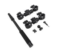 Cocoarm Motorcycle Camera Mount, Aluminum Alloy with 360 Degree Rotation and Dual Clamp for X5 and Action Cameras, Extendable From 40 to 150cm for Multiple Perspectives