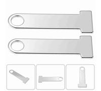 Cocoarm Motorcycle Helmet Lock with Dual Protection, Stainless Steel Helmet Strap D-Ring, Easy Installation for Universal Motorbike (Electroplated)