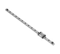 Cocoarm MTN9 Linear Rail Guide Bearing Steel Miniature Linear Sliding Guideway 9mm Width 6.5mm Height M3 Slider for CNC Machine Ender 3 CoreXY Kossel (300mm)
