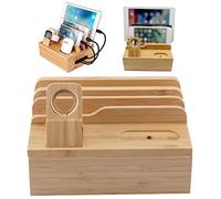 Cocoarm Multi-Device Charging Dock, Mobile Phone and Watch Storage Organizer, 17 x 13.5 x 7.9 cm