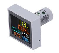 Cocoarm Multifunction Digital Meter, ABS Digital Power Meter 6 in 1 AC 0 to 100A 45 to 65Hz LCD Display Memory Function for Household Energy Monitoring and Labs (AC50-300V)