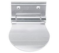 Cocoarm Non Slip Foot Rest, Sturdy Foldable Aluminum Wall Mounted Hallway Bathroom Shower Foot Pedal for Increased Friction and Practical Use (Silver)