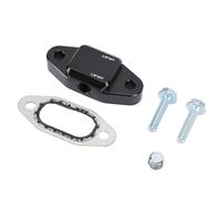 Cocoarm Oil Cooler Bypass Cover Replacement for LS Engines LS Series Gen III IV Small Block Oil Pan with 2x1/8 Inch NPT Ports Aluminum Alloy Block Off Plate High Temperature FKM Gasket