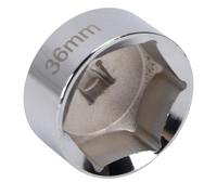 Cocoarm Oil Filter Socket Wrench 36mm CR V Steel Oil Filter Cap Socket 6 Point 3 8 Inch Drive Low Profile Design for Tight Engine Compartments Mechanics and Users